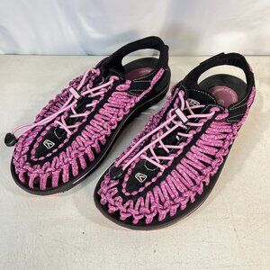 Keen Uneek Women’s Hiking Trail Woven Sandal Pink Purple Black Size 9 - 1014637